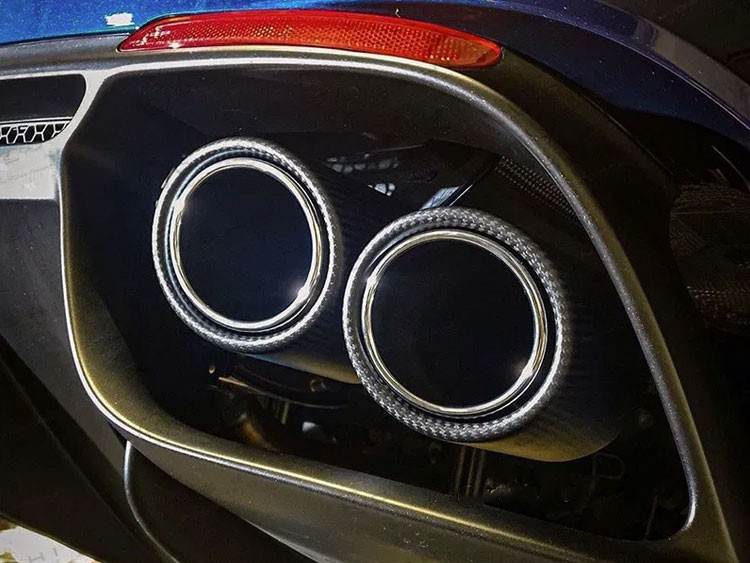 Alfa Romeo Giulia Exhaust Tips Carbon Fiber Quadrifoglio